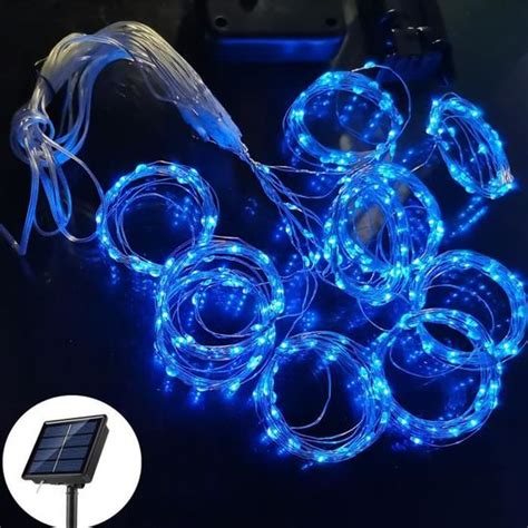 Guirlande Lumineuse Blue M X M Leds Guirlande Rideau Solaire Led