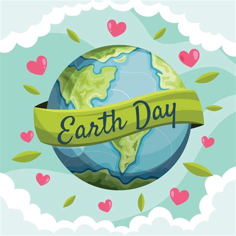 Happy Earth Day Concept 2272201 Vector Art At Vecteezy