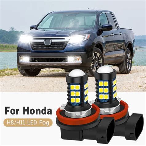 Pcs Led Lamp Car Front Fog Light V For Honda Ridgeline