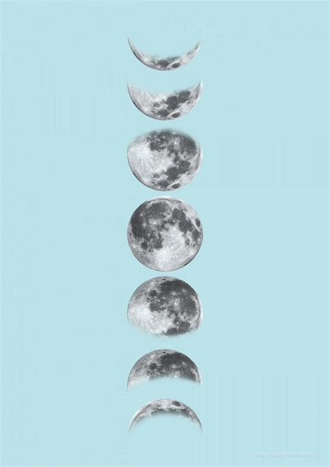 Moon Phases Aesthetic Wallpapers · 230+ Images 🌕🌖🌗🌘