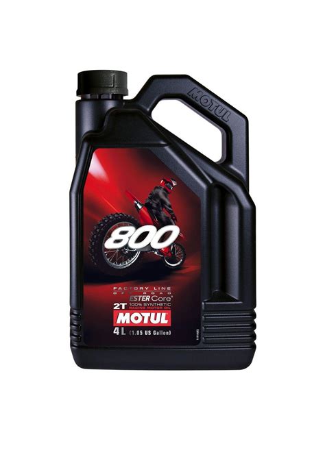 Huile Moteur 2T Motul 800 Factory Line Off Road 4L Lubrifiant Sur La