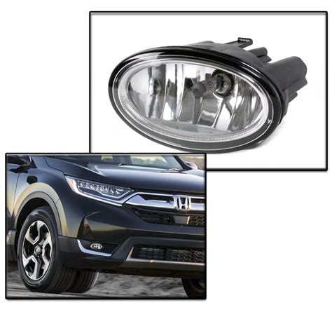 17 18 HONDA CR V CRV BUMPER DRIVING FOG LIGHT LAMP CHROME W 10000K HID