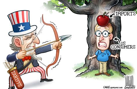 Political cartoon U.S. trade war tariffs imports consumers | The Week