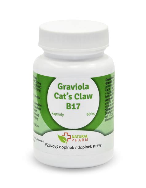 Výživové doplnky : Graviola + Cat´s Claw /Mačací pazúr/+ B17 kapsuly 60 ...