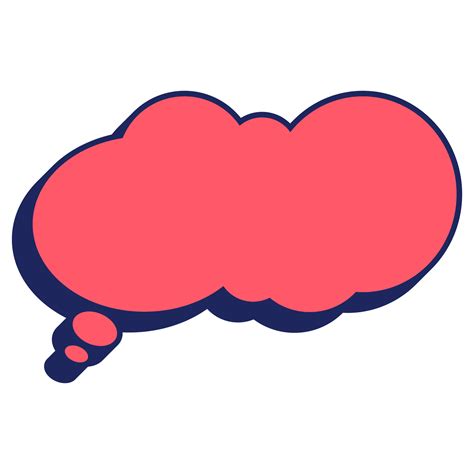 Chat Bubble Pastel Color Speech Bubble Flat Style Illustration