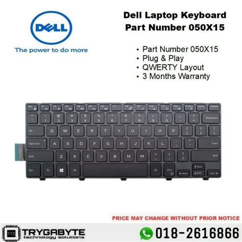 Laptop Dell Inspiron Keyboard Part Number X Keyboard Replacement