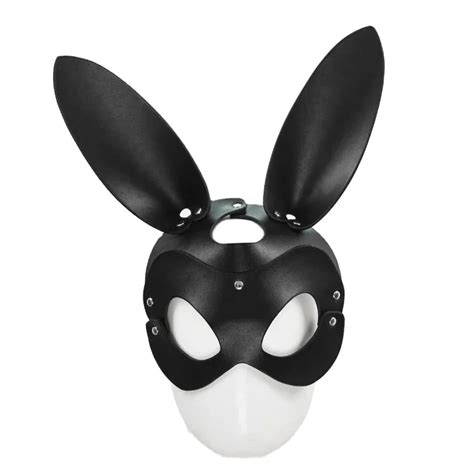 Bdsm Catwoman Cosplay Sexy Leather Rabbit Cat Head Black Eye Masks