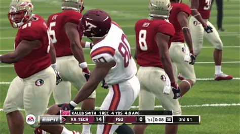 Virginia Tech Hokies Vs Florida State Seminoles Ncaa Football 14