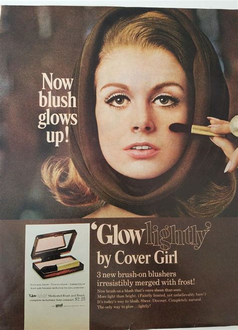 1967 Cover Girl Noxzema Medicated Makeup Glow Lightly Blush Powder Ad Ebay