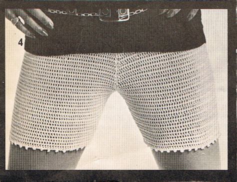 Shorts Crochet Pattern Hot Pants 1970s Vintage PDF T243 Etsy