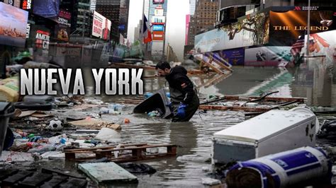 Terrible Inundación En Nueva York Por Fuertes Lluvias Provocadas Por Elsa Youtube