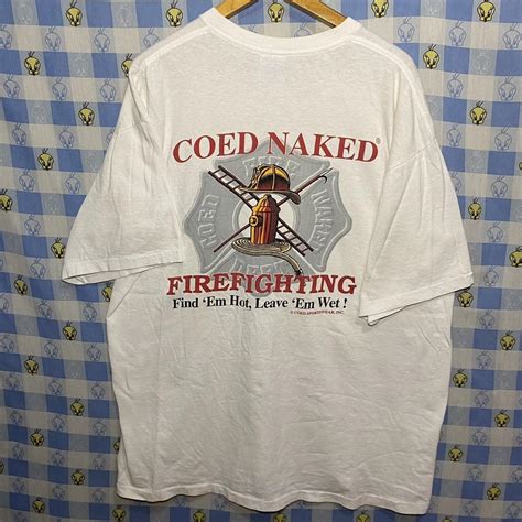 Coed Naked Fire Fighting Coed Sportswear Adult Xl Depop