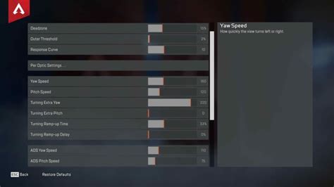 What Are The Best Apex Controller Settings Esportsgg