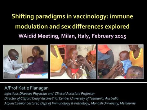 Shifting Paradigms In Vaccinology Immune Modulation And Sex Differences