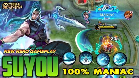 New Hero Suyou Maniac New Hero Suyou Advance Server Mlbb Youtube