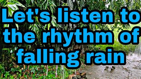 Lyrics For Rhythm Of The Falling Rain