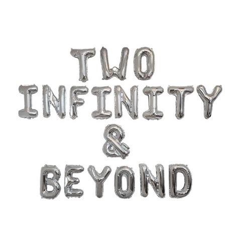 Two Infinity And Beyond Balloon Banner Second Birthday Birthday Etsy