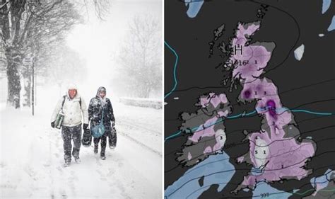 UK Cold Weather Brits Brace For 12C Snow Deluge As Horror European