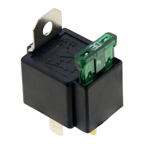 Fused On Off Automotive Fused Relay 12V 30A 4 Pin Normally Open Car