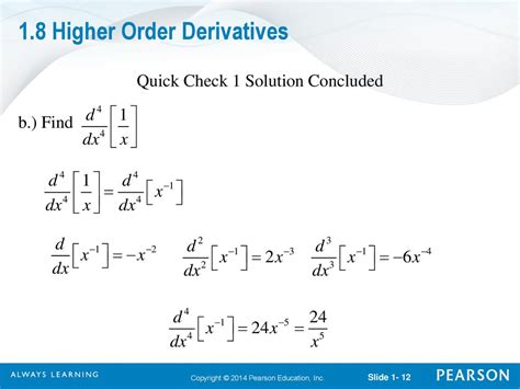 Higher Order Derivatives Ppt Download