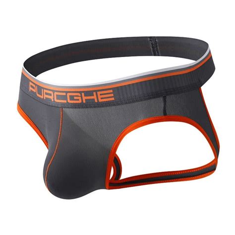 Sexy Herren Unterwäsche Jock Strap niedrig taillierter Slip Eis Seide