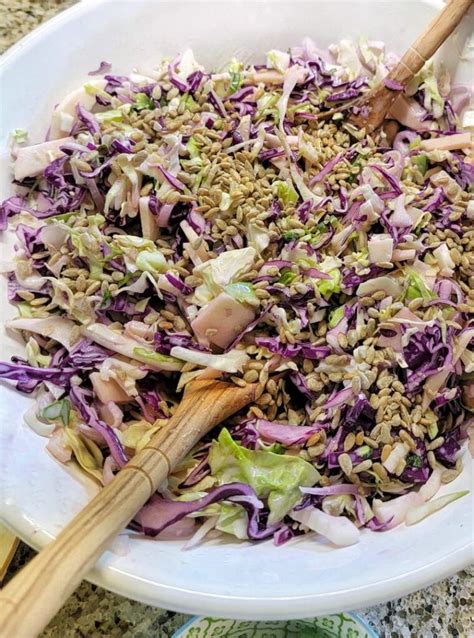 A Crunchy And Healthier Homemade Coleslaw Recipe With No Mayo Shiplap