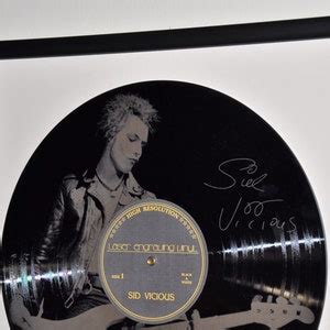 Sid Vicious Sex Pistols Vinyl Records Laser Engraved Vinyl Vinyl In Frame Lp Records
