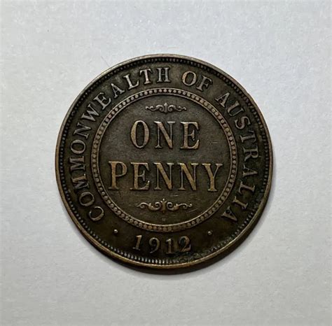 Penny Coin Australian King George V Better Than Circulated