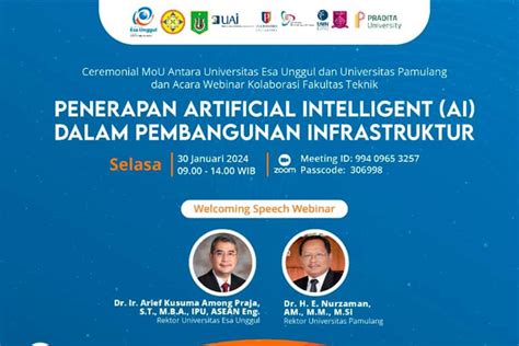 Penandatanganan Mou Antara Universitas Esa Unggul Dan Universitas