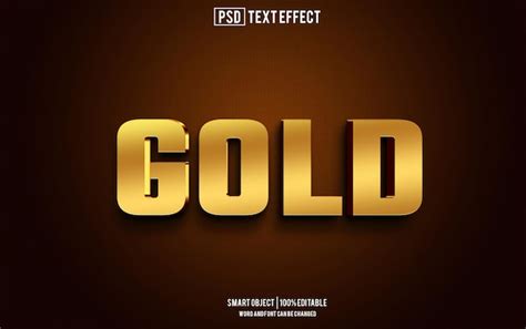 Premium Psd Gold Text Effect Font Editable Typography 3d Text