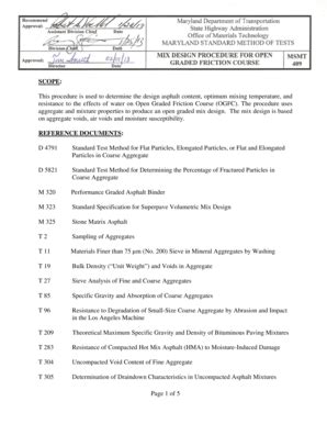 Fillable Online Sha Maryland Maryland Standard Method Of Test Msmt