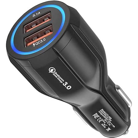 Hoppac Caricatore 2 Porte Caricabatteria Da Auto Quick Charge 3 0