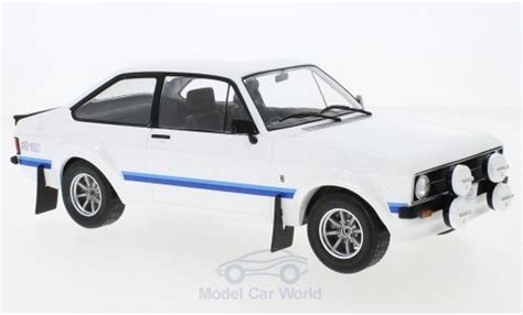 Miniature Ford Escort 1 18 IXO MK II RS 1800 Blanche RHD 1977 Voiture