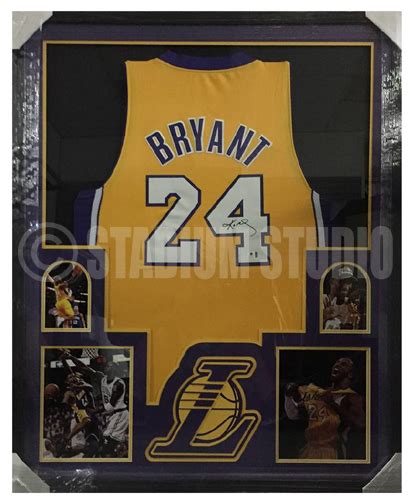 Kobe Bryant Autographed Framed Lakers Jersey - The Stadium Studio