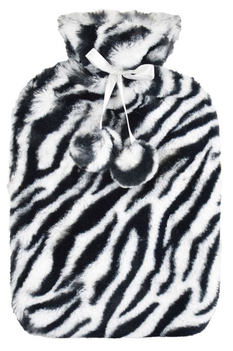 Supersoft Plush Zebra Hot Water Bottle Calon Cariad