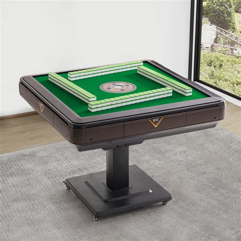Folding Automatic Mahjong Table Home Gathering Puzzle Game with 2 Sets
