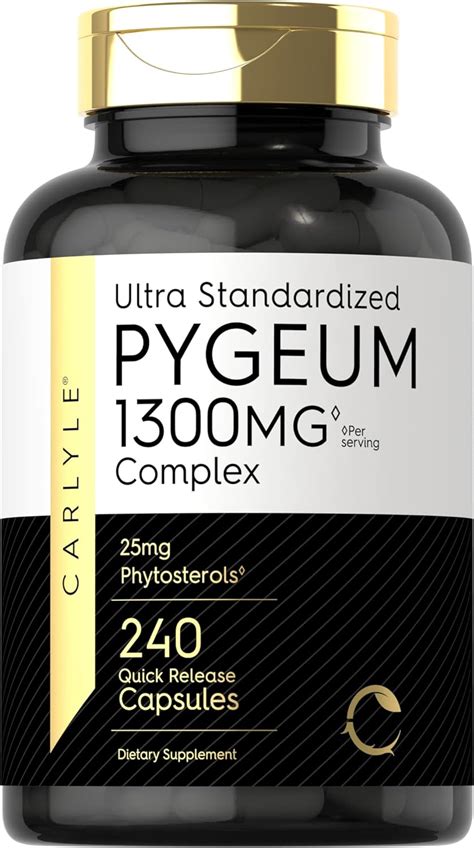 Carlyle Pygeum Standardized Mg Capsules Non Gmo Gluten Free