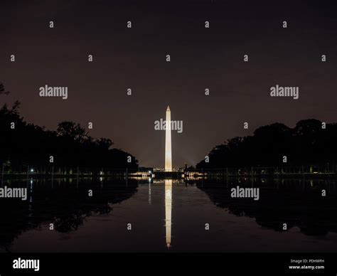 Washington Monument At Night Stock Photo - Alamy