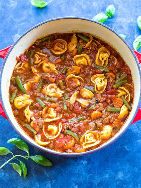 Italian Sausage Soup With Cheese Tortellini The Girl Who Ate Everything