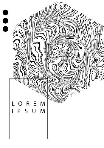 black  white poster vector concept stock illustration