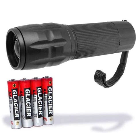 Melhor Lanterna A Pilha - Lanterna Mini Led jjt jla-003 + Pilha Palito AA Pacote c/ 4 unidades ...