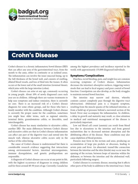 Crohn S Diseasebdgut Pdf Crohn S Disease Gastrointestinal Tract