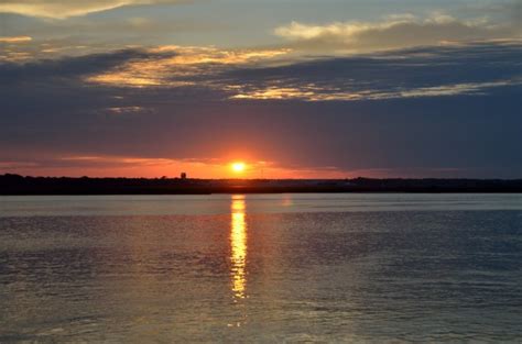 Sunset On The River Free Stock Photo Public Domain Pictures