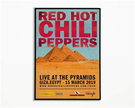 Red Hot Chili Peppers Concert Poster Red Hot Chili Peppers Print Rhcp Gift Rock Posters