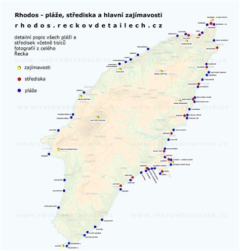 Mapa Rhodos