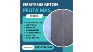 Agen Genteng Beton Flat Kediri Ppt