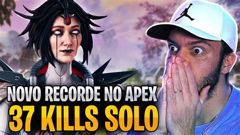 Reagindo Ao RECORDE MUNDIAL De 37 KILLS SOLO Do LYMO APEX LEGENDS