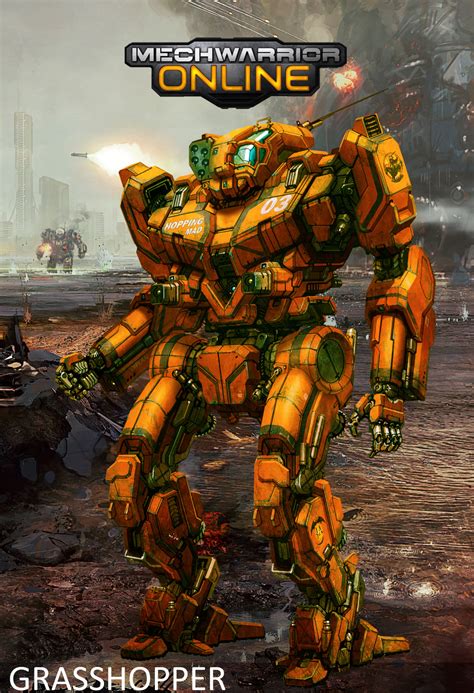 Mechwarrior Online — Mechwarrior Online Grasshopper ‘mech Concept Art