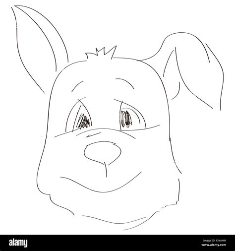 Dog Sketch doodle Vector Stock Photo - Alamy