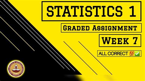 Iitm Bs Degree Foundation Level Statistics Week Graded Assignment